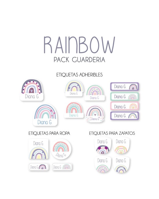 Kit Guarderia Rainbow | Pack Guarderia