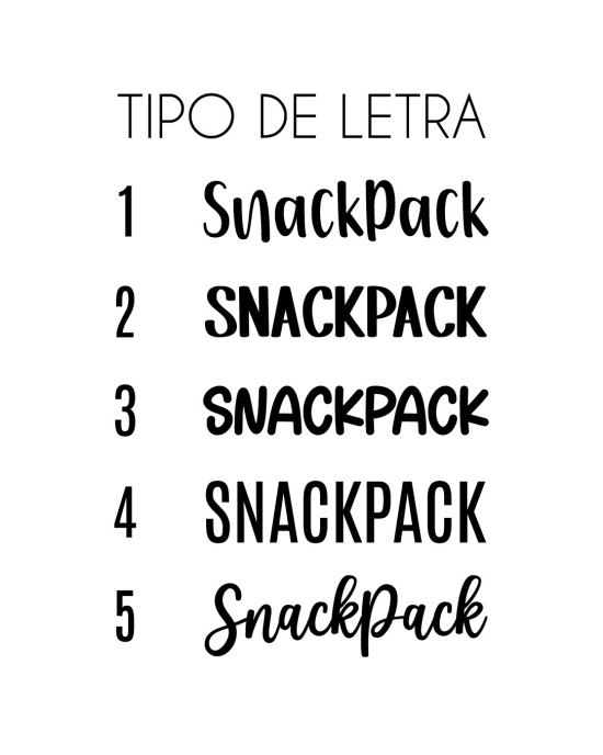 SnackPack personalizada para lunch de niños reutilizable e impermeable Bolsita SnackPack personalizada con nombre para snack infantil