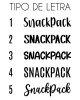 SnackPack personalizada para lunch de niños reutilizable e impermeable Bolsita SnackPack personalizada con nombre para snack infantil