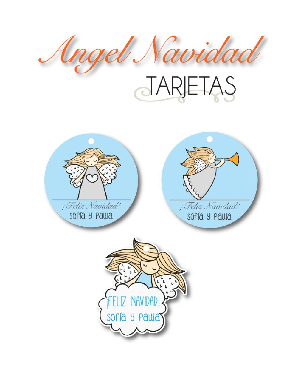 Navidad Tarjetas Angel | Tarjetas Regalos Navidad