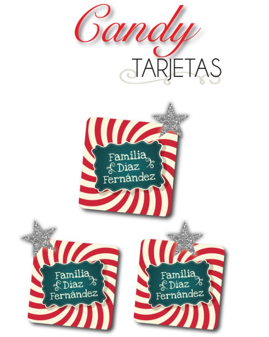 Navidad Tarjetas Candy | Tarjetas Regalos Navidad
