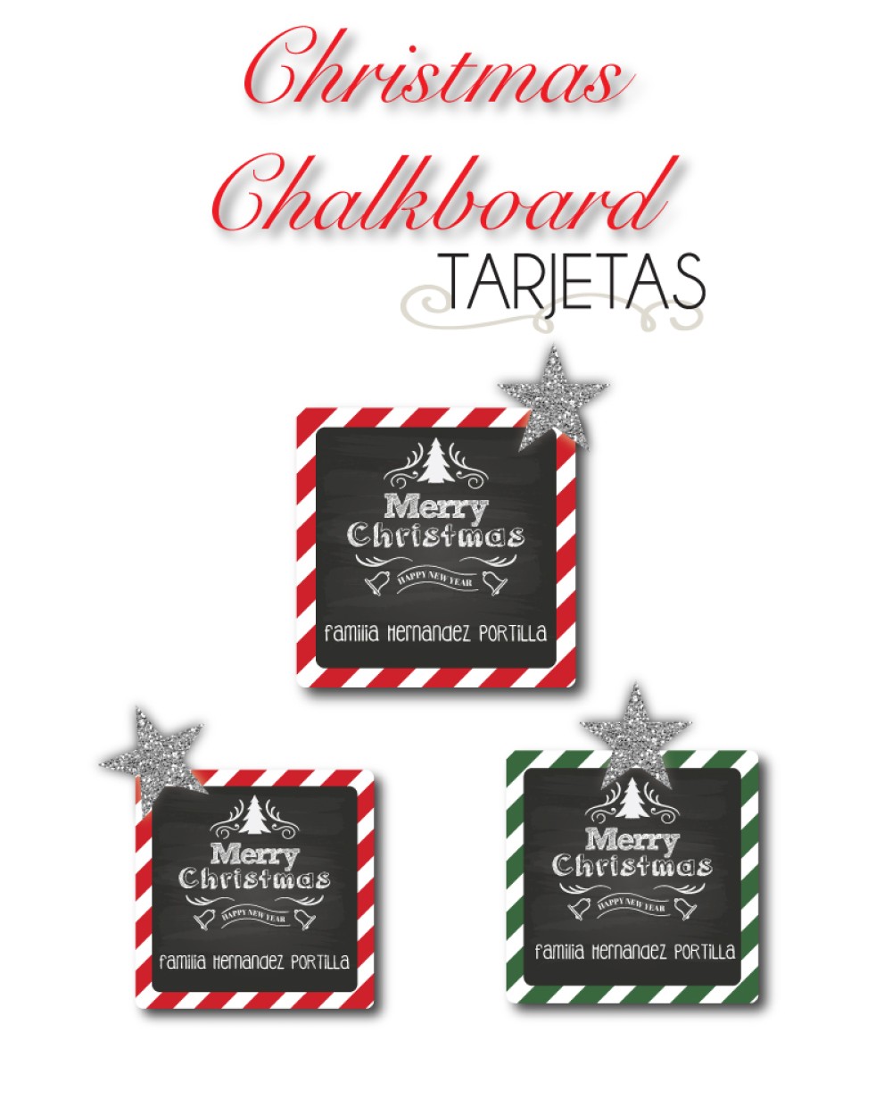 Navidad Tarjetas Christmas Chalkboard | Tarjetas Regalos Navidad Navidad Tarjetas Christmas Chalkboard | Tarjetas Regalos Navidad