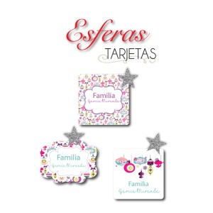 Navidad Tarjetas Esferas