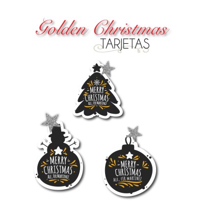 Navidad Tarjetas Golden Christmas Navidad Tarjetas Golden Christmas