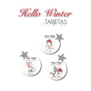 Navidad Tarjetas Hello Winter