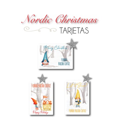 Navidad Tarjetas Nordic Christmas Navidad Tarjetas Nordic Christmas