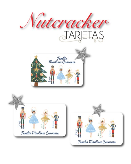 Navidad Tarjetas Nutcracker | Tarjetas Regalos Navidad