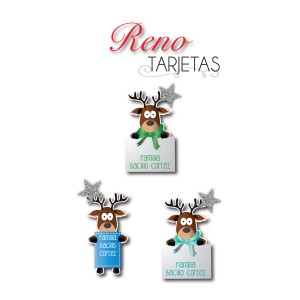 Navidad Tarjetas Reno