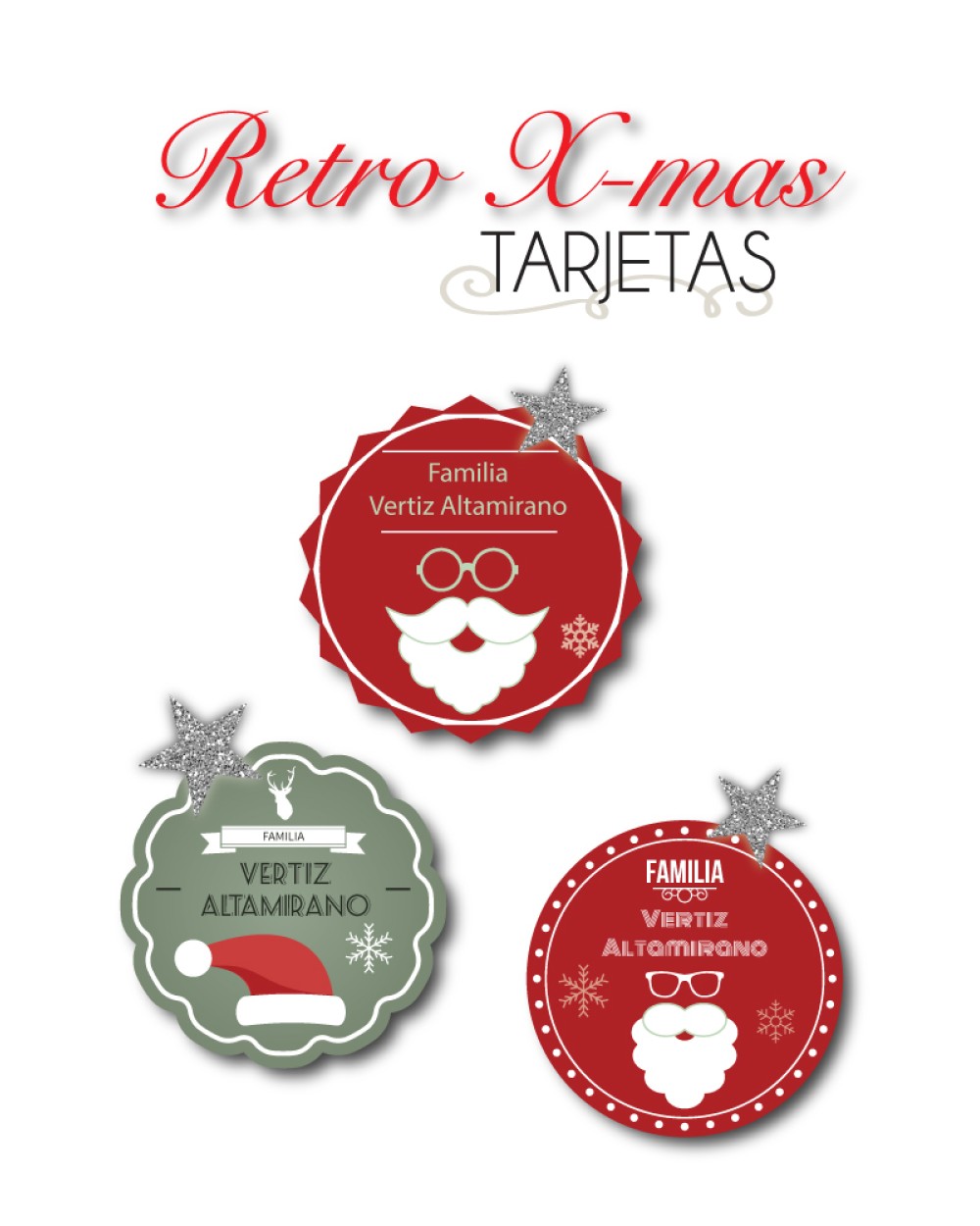 Navidad Tarjetas Retro Xmas | Tarjetas Regalos Navidad Navidad Tarjetas Retro Xmas | Tarjetas Regalos Navidad