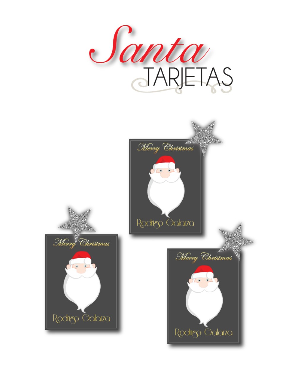 Navidad Tarjetas Santa | Tarjetas Regalos Navidad