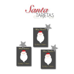 Navidad Tarjetas Santa