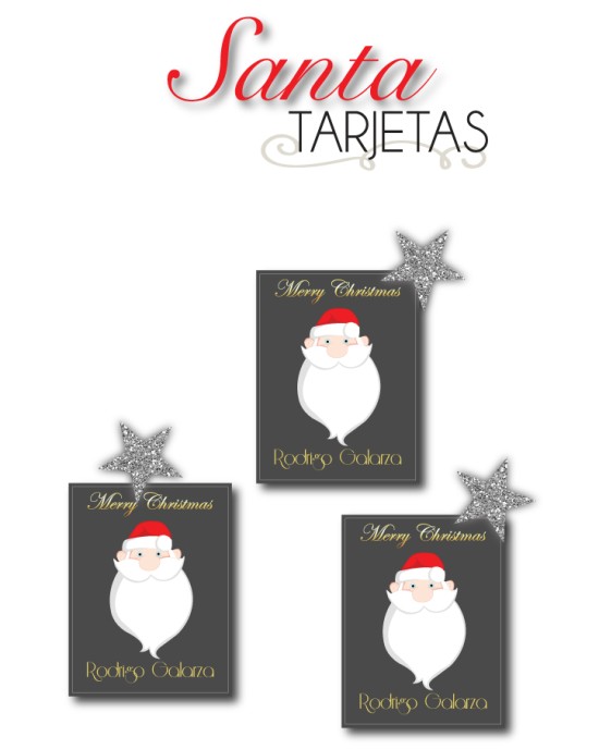 Navidad Tarjetas Santa Navidad Tarjetas Santa