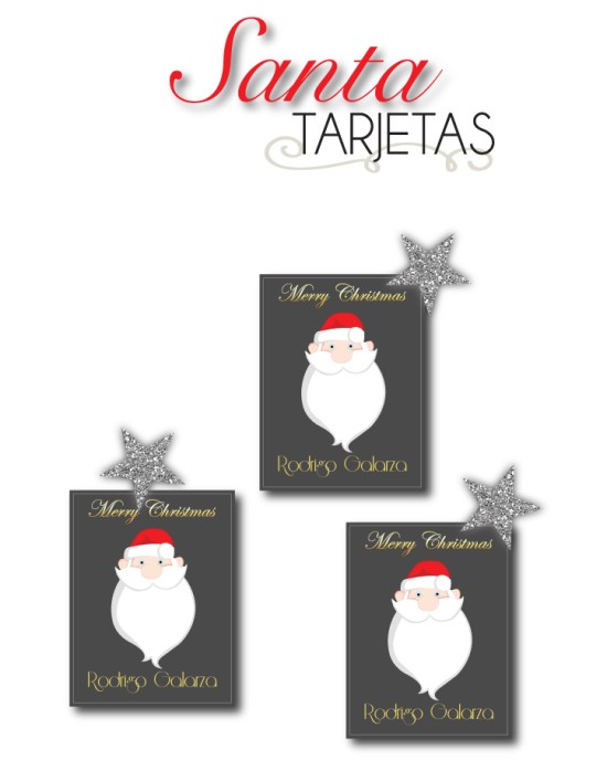 Navidad Tarjetas Santa