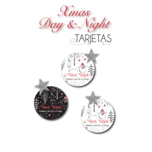 Navidad Tarjetas Xmas Day & Night