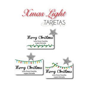 Navidad Tarjetas Xmas Lights
