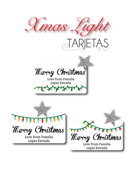 Navidad Tarjetas Xmas Lights | Tarjetas Regalos Navidad
