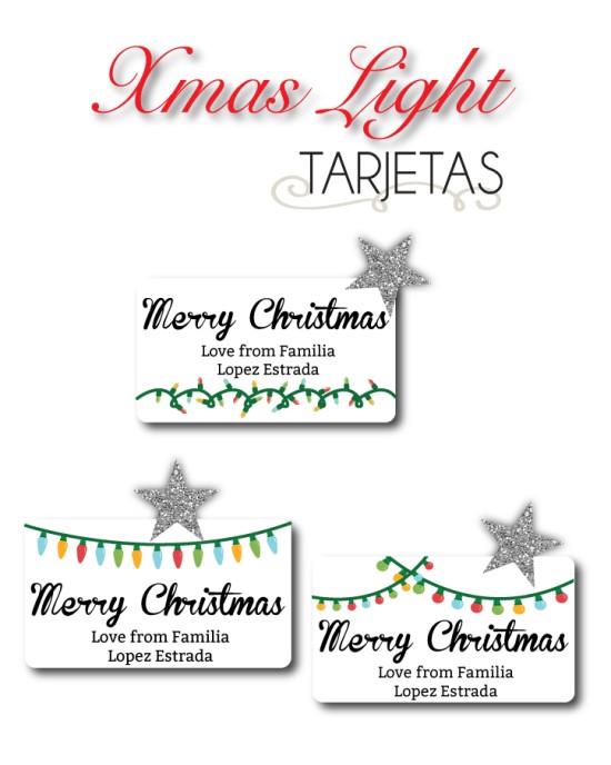 Navidad Tarjetas Xmas Lights | Tarjetas Regalos Navidad