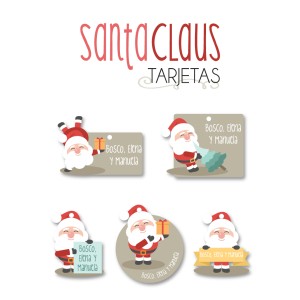 Navidad Tarjetas Santa Claus