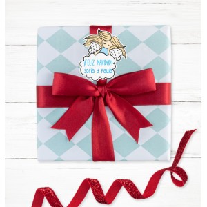 Navidad Etiquetas Angel