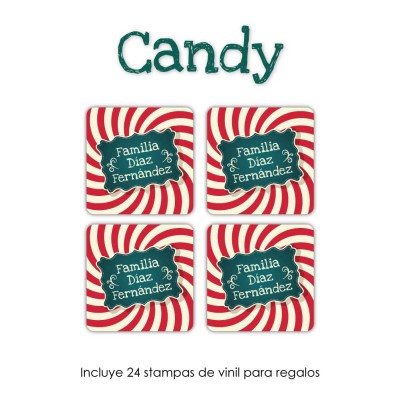 Navidad Etiquetas Candy