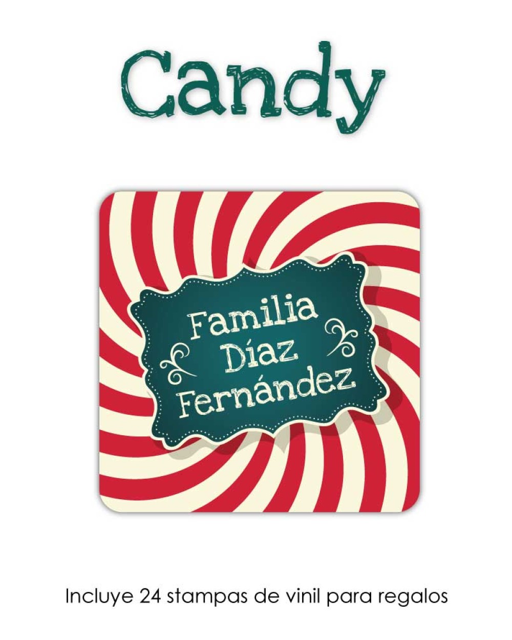 Navidad Etiquetas Candy | Etiquetas Regalos Navidad