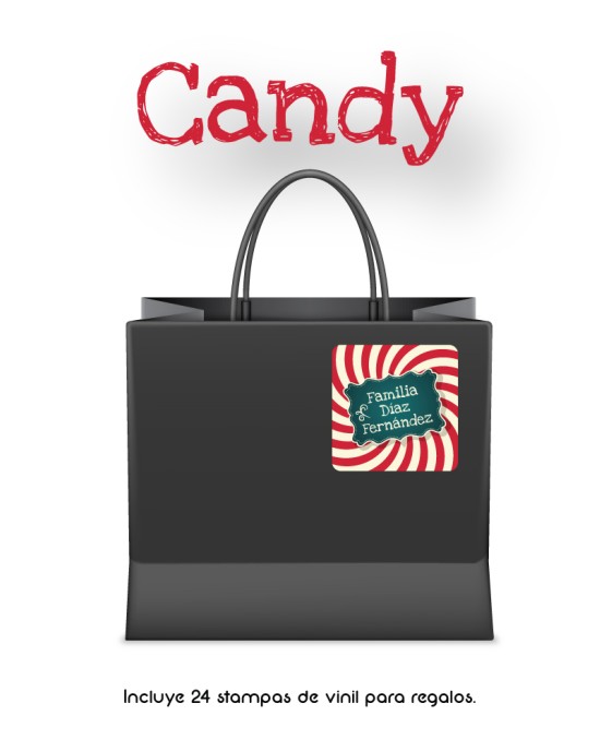 Navidad Etiquetas Candy | Etiquetas Regalos Navidad