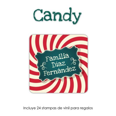 Navidad Etiquetas Candy
