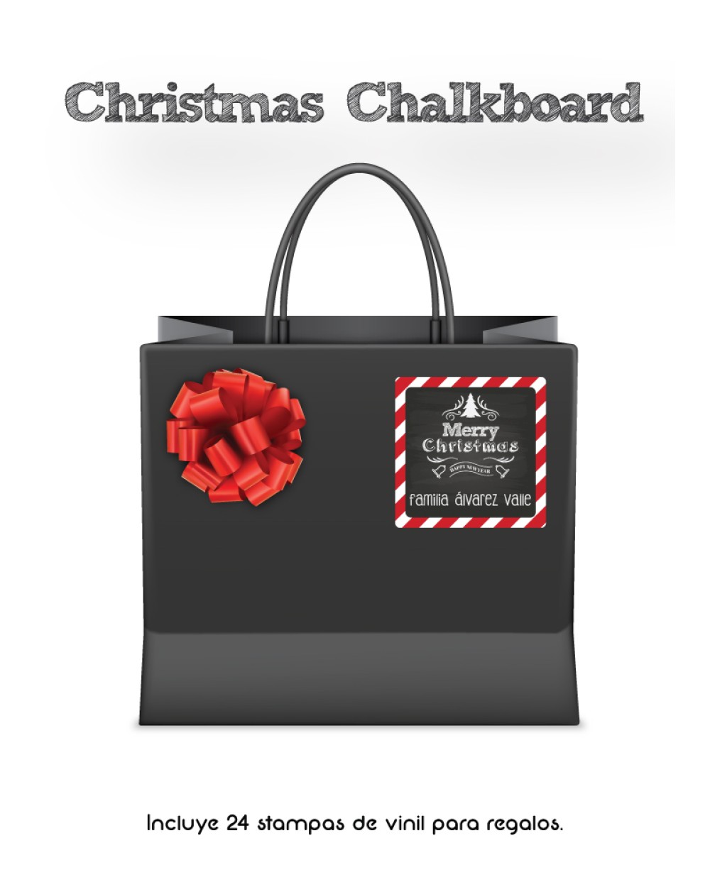 Navidad Etiquetas Christmas Chalkboard | Etiquetas Regalos Navidad Navidad Etiquetas Christmas Chalkboard | Etiquetas Regalos Navidad