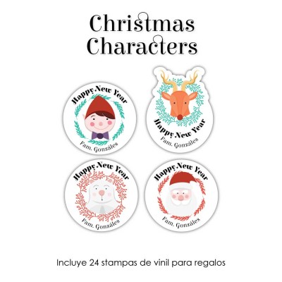 Navidad Etiquetas Christmas Characters Navidad Etiquetas Christmas Characters