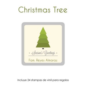 Navidad Etiquetas Christmas Tree