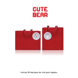 Navidad Etiquetas Cute Bear