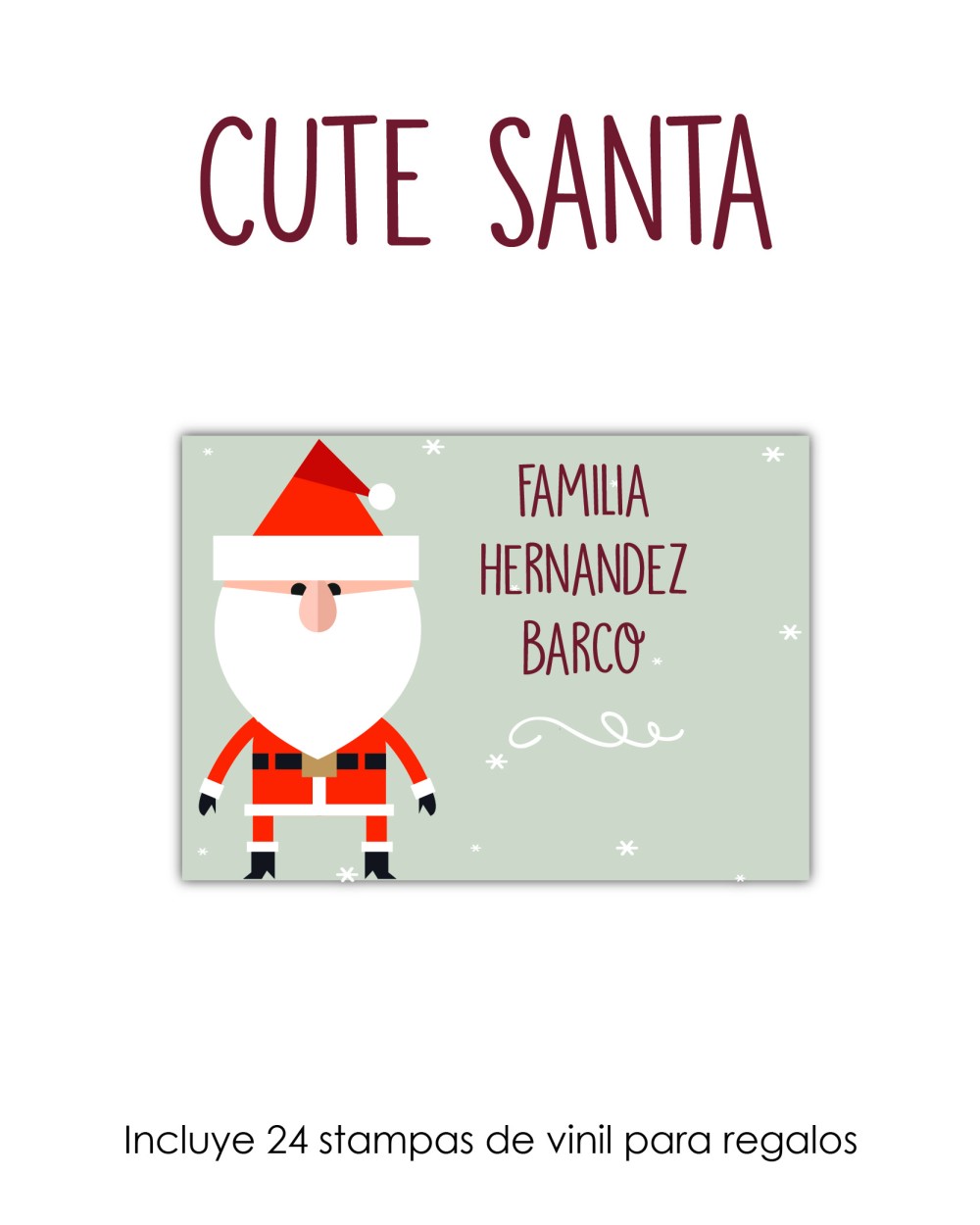 Navidad Etiquetas Cute Santa | Etiquetas Regalos Navidad Navidad Etiquetas Cute Santa | Etiquetas Regalos Navidad