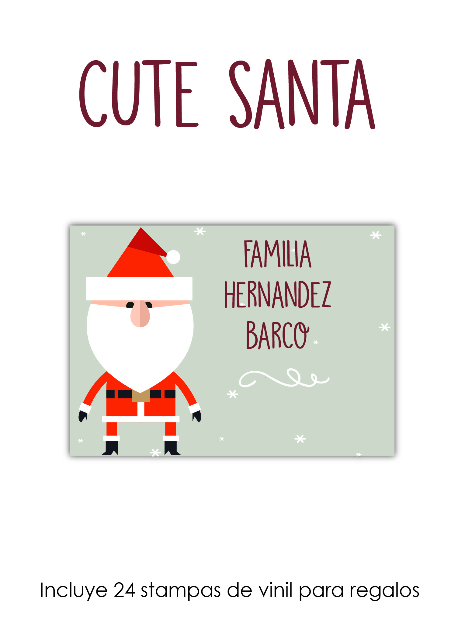 Stampa | Etiquetas para Regalos de Navidad | Personaliza tus Regalos, image size:1506x2083