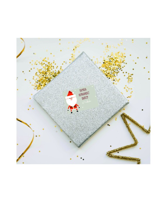 Navidad Etiquetas Cute Santa | Etiquetas Regalos Navidad
