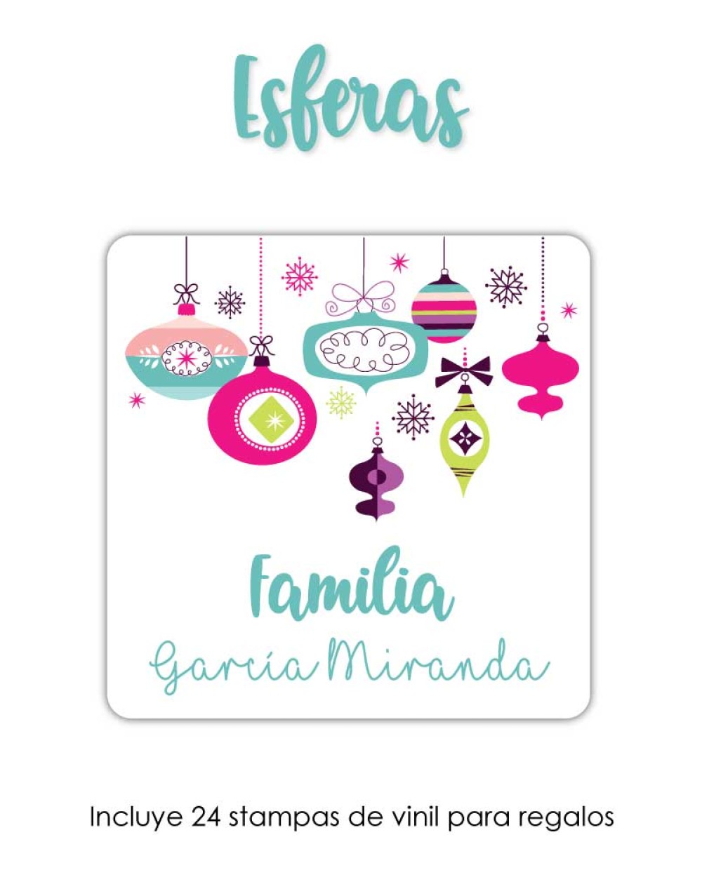 Navidad Etiquetas Esferas | Etiquetas Regalos Navidad