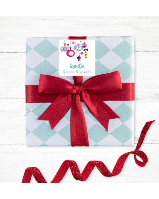 Navidad Etiquetas Esferas | Etiquetas Regalos Navidad