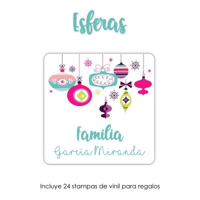 Navidad Etiquetas Esferas