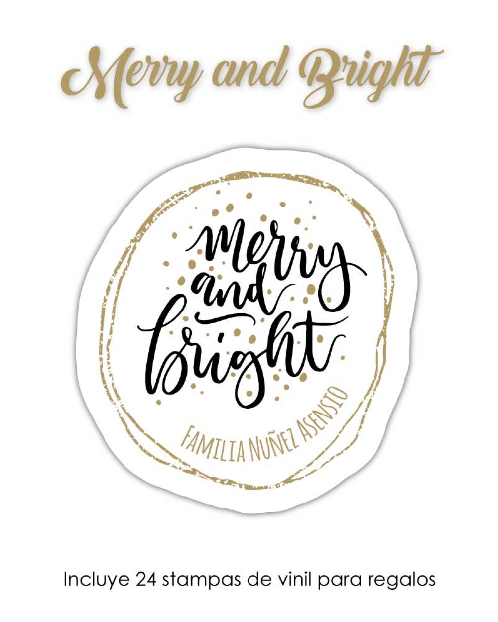 Navidad Etiquetas Merry & Bright | Etiquetas Regalos Navidad Navidad Etiquetas Merry & Bright | Etiquetas Regalos Navidad