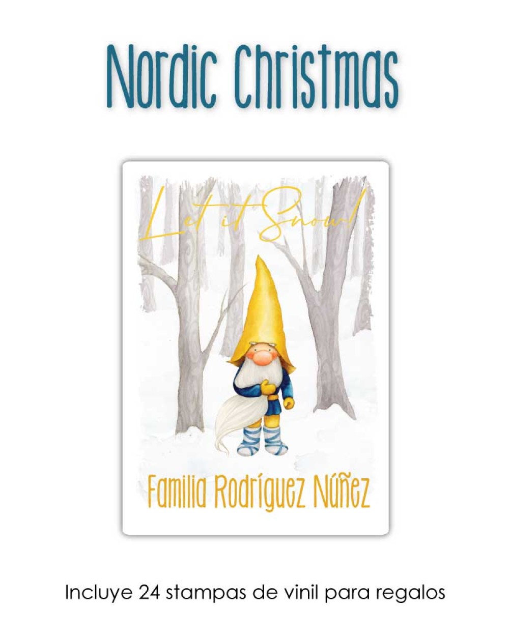 Navidad Etiquetas Nordic Christmas | Etiquetas Regalos Navidad Navidad Etiquetas Nordic Christmas | Etiquetas Regalos Navidad