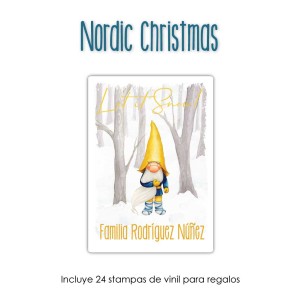 Navidad Etiquetas Nordic Christmas