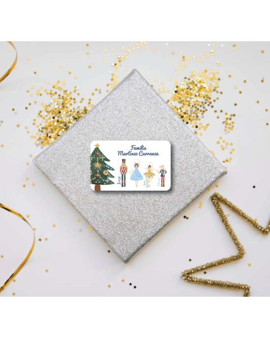 Navidad Etiquetas Nutcracker | Etiquetas Regalos Navidad