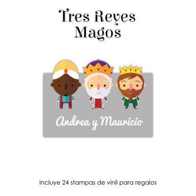 Navidad Etiquetas Reyes Magos