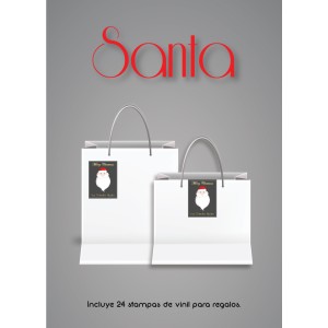 Navidad Etiquetas Santa