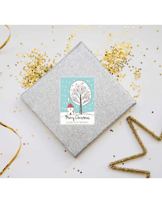 Navidad Etiquetas Snow | Etiquetas Regalos Navidad