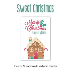 Navidad Etiquetas Sweet Christmas