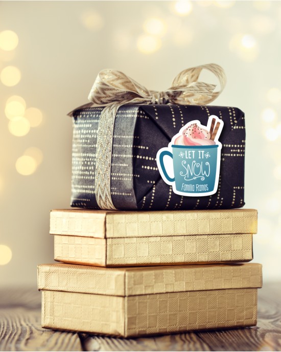Navidad Etiquetas Warm Wishes | Etiquetas Regalos Navidad