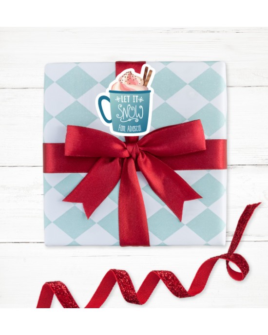 Navidad Etiquetas Warm Wishes | Etiquetas Regalos Navidad
