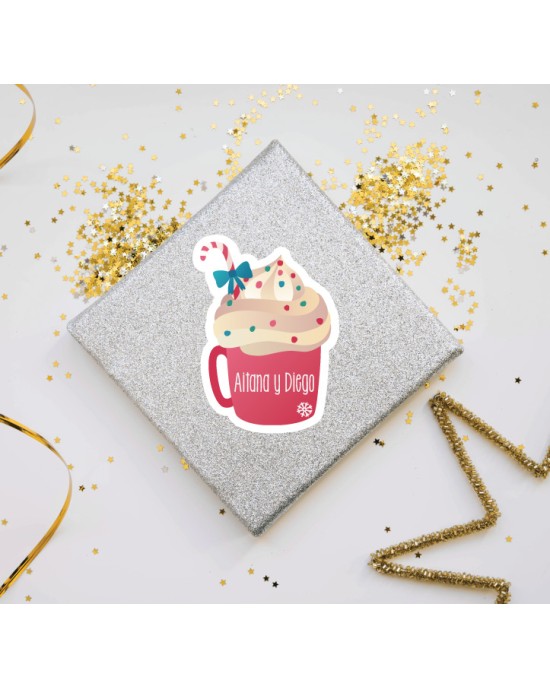 Navidad Etiquetas Warm Wishes | Etiquetas Regalos Navidad
