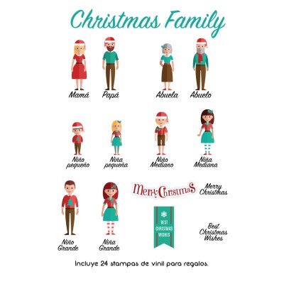 Navidad Tarjetas Christmas Family Navidad Tarjetas Christmas Family