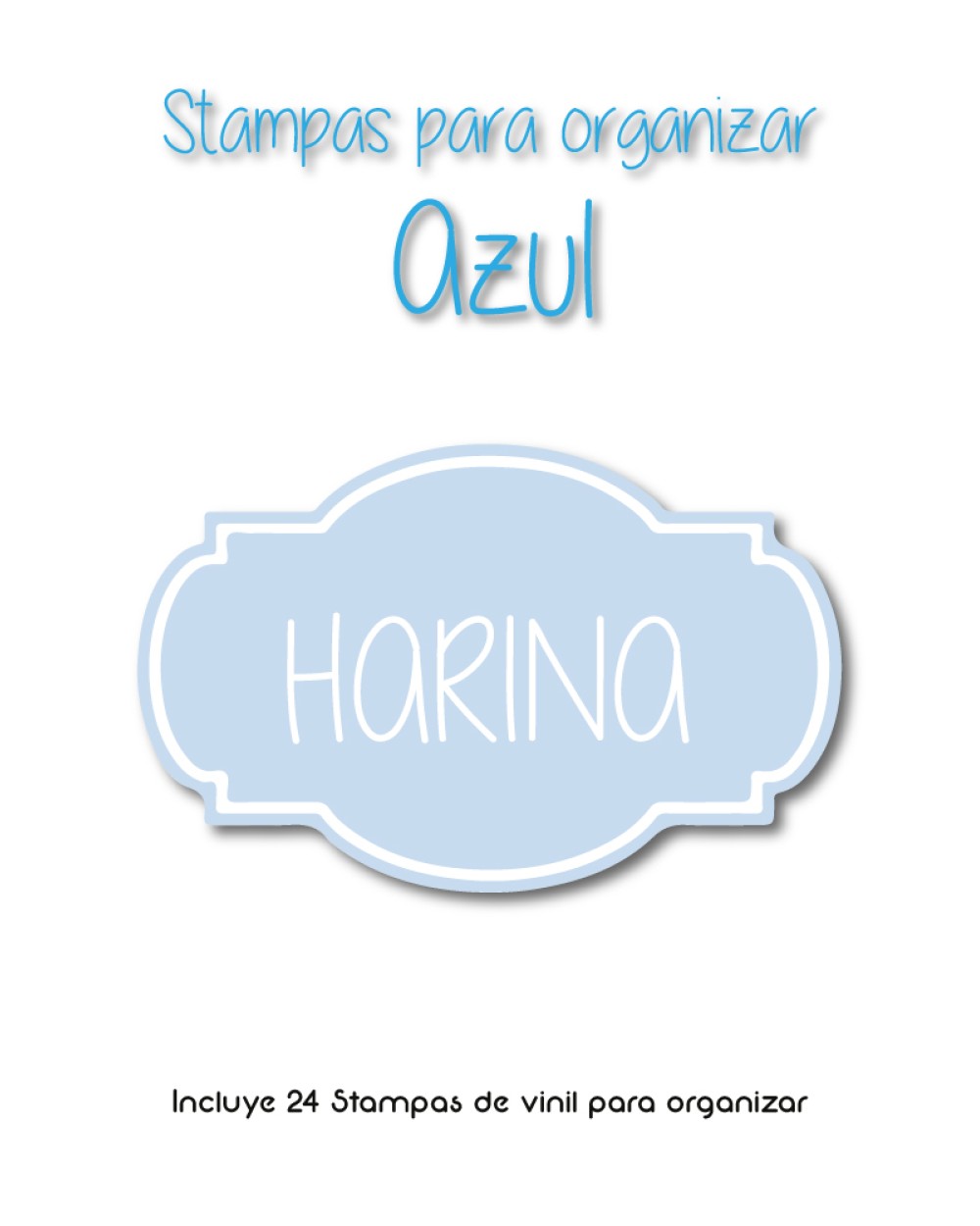 Paquete de Stampas para organizar Azul - Etiquetas Para Organizar Paquete de Stampas para organizar Azul - Etiquetas Para Organizar